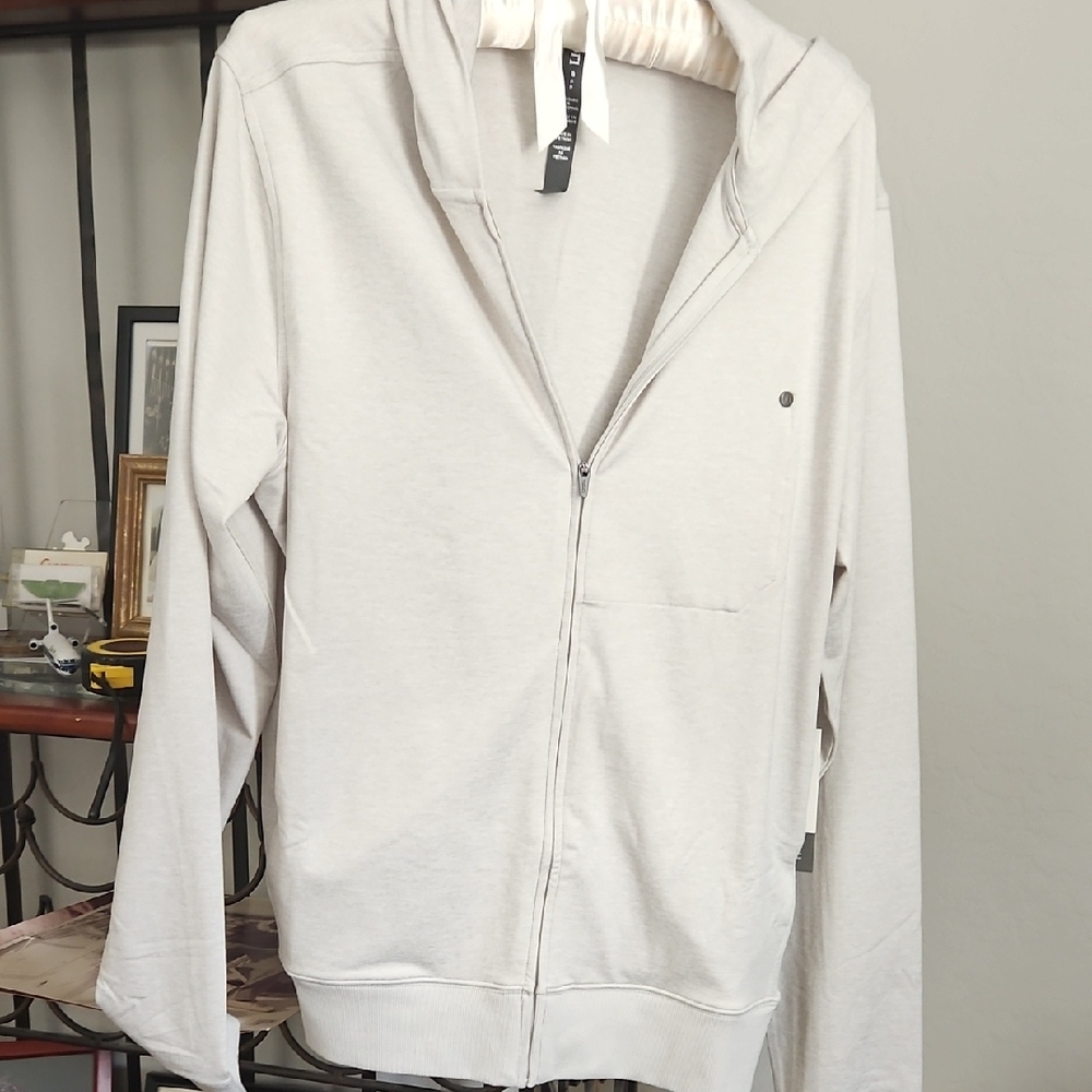 Gray Zip-Up Hoodie By Vuori.never Worn Tags